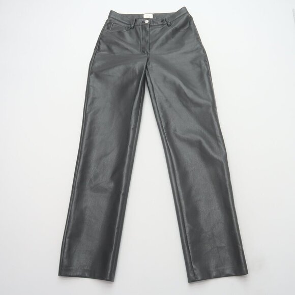 Wilfred The Melina Vegan Leather Pants Size 4 Aritzia - Picture 1 of 10